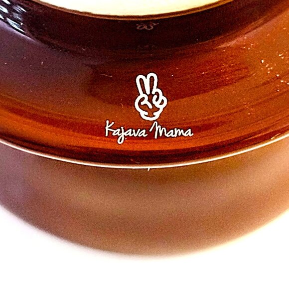 Kajava Mama Pour-Over  Brown Ceramic Coffee Dripper - 2 Cup Capacity, New in Box - Picture 10 of 12